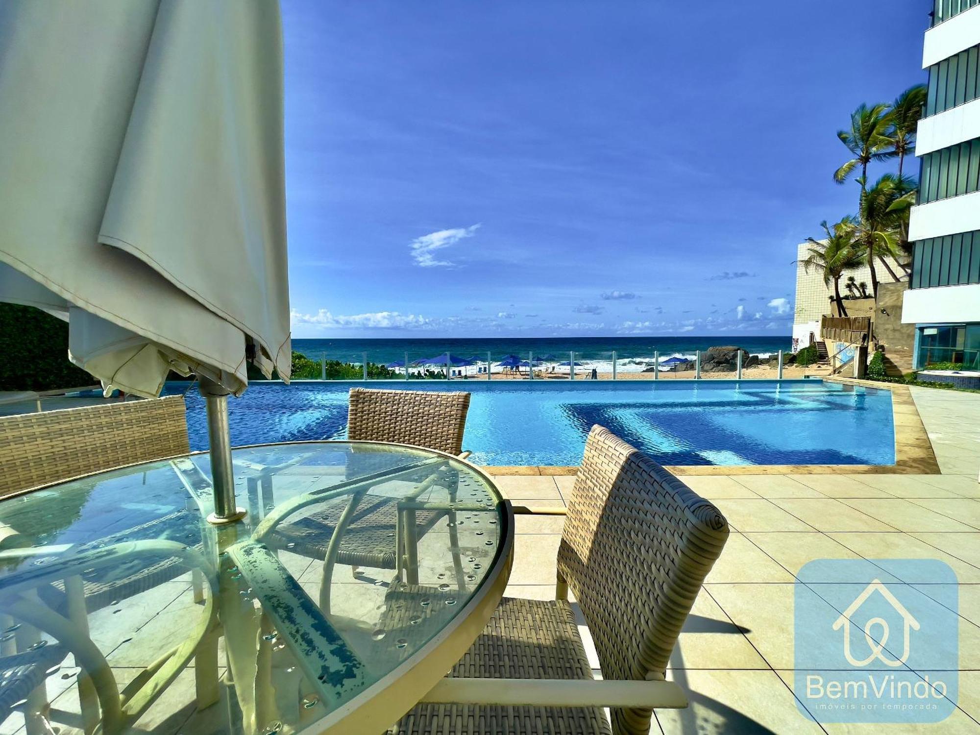 Apartamento Completo Com Vista Mar E Pe Na Areia Salvador da Bahia Dış mekan fotoğraf