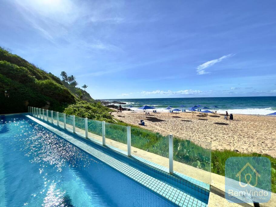 Apartamento Completo Com Vista Mar E Pe Na Areia Salvador da Bahia Dış mekan fotoğraf