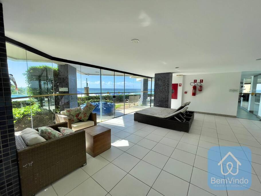 Apartamento Completo Com Vista Mar E Pe Na Areia Salvador da Bahia Dış mekan fotoğraf